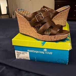 ⬇️⬇️Montego Bay Brown summer 4inch sandal